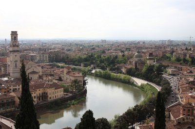 The Adige Meanders through Verona