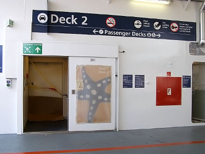 Deck 2, vehicle deck signage