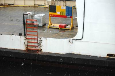 Powell River Queen evacuation ladder