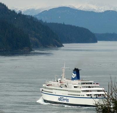 Queen of the North passing through Seymour Narrows