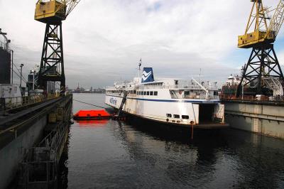 At Vancouver Shipyard's Drydock