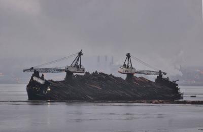 Self Dumping Log Barge