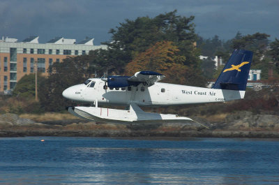 West Coast Air flights from the inner harbour
