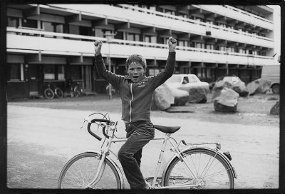 Boy with bicycle, Aqqartarfik blok 5