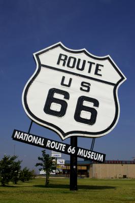 Route 66 sign, National Route 66 Museum, Elk City, Oklahoma