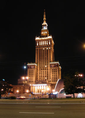 Culture Palace at night