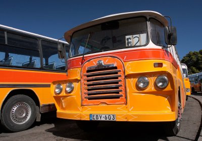 Malta's Old Buses, still in daily service.Sadly now defunct (Aug2011)