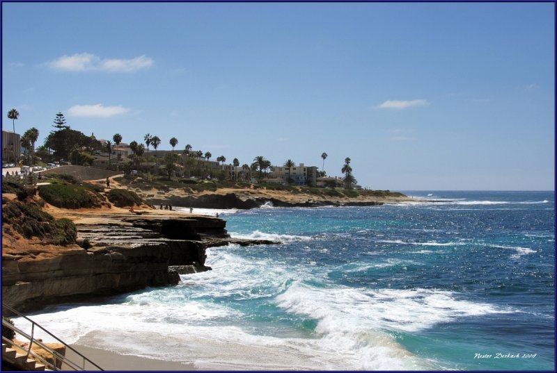 La Jolla California on the coast of the Pacific Ocean