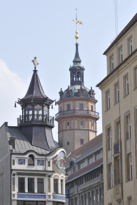 Riquethaus und Nicholai Kirche Turm