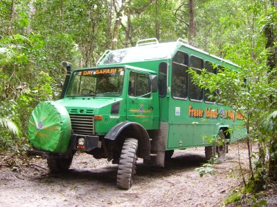 el super bus 4x4 a Fraser Island, una canya!