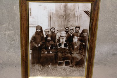 Stalin back second from right at Kvatachevi Church