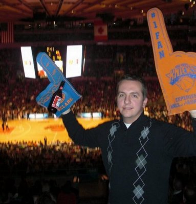 Me and foam fingers