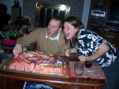 Mike and Lynne playing Crash Canyon!