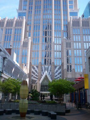 Hearst Tower and courtyard (PwC building)