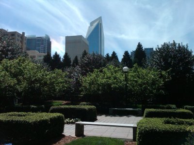 Park in middle of Charlotte