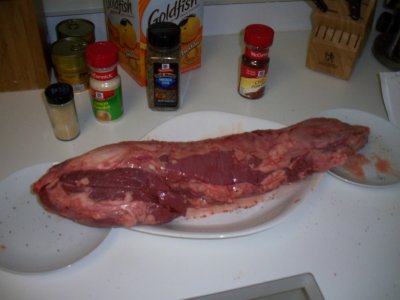 Huge beef tenderloin