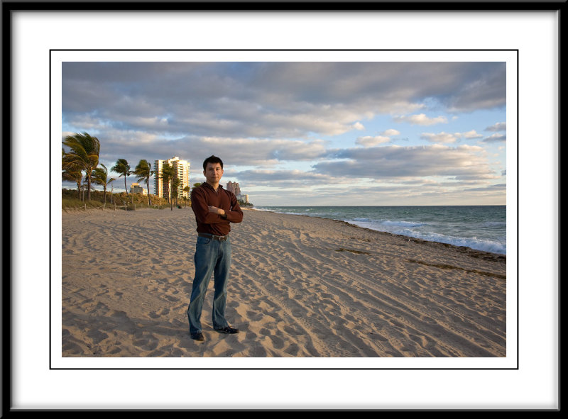 James on the beach in Ft. Lauderdale
