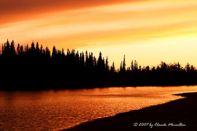 Sunset on the Kobuk River