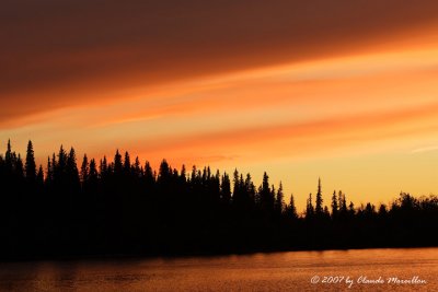 Sunset on the Kobuk River