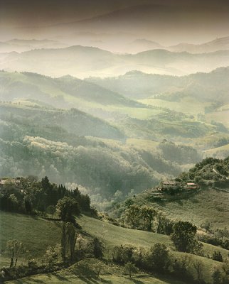 The Appennines, from Urbino, Italy