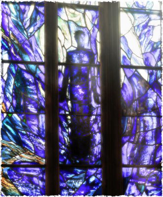 Blue angel window(Gloucester cathedral)