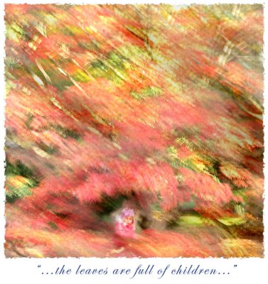 ...the leaves are full of children...