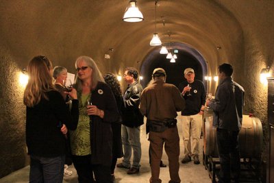 Tasting in the Thomas George cave