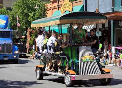 Sierra Nevada Brewery pedal-powered trolley