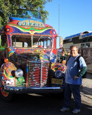 Alan with the Kesey bus