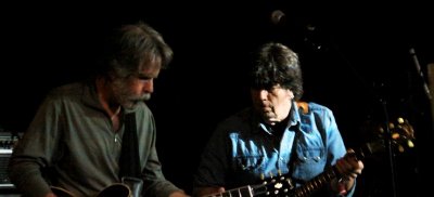 Late night jam session, indoors: Bob Weir, Mark Karan
