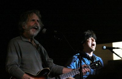 Late night jam session, indoors: Bob Weir, Mark Karan