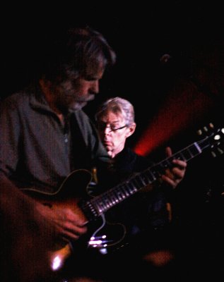 Late night jam session, indoors: Bob Weir, Jack Casady