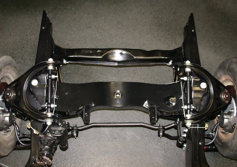 Front suspension above