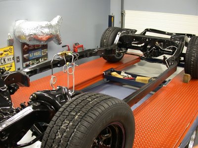 Completed rolling A-body chassis 1