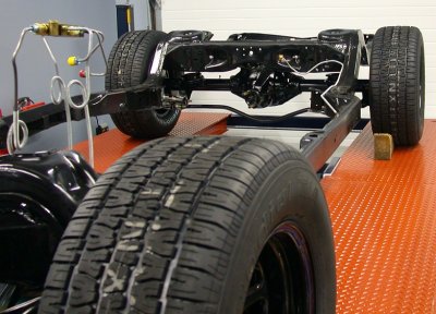 Completed rolling A-body chassis 3