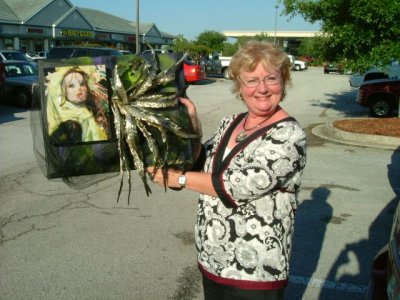Then we dropped Kathy's art off at a gallery!