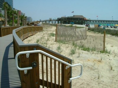 They've just completed/opened a great boardwalk in Myrtle Beach