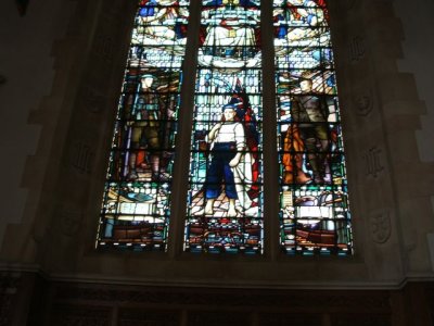 Relatively modern stained glass window!