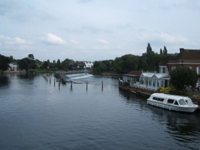 The river Thames just above the Marlow Lock