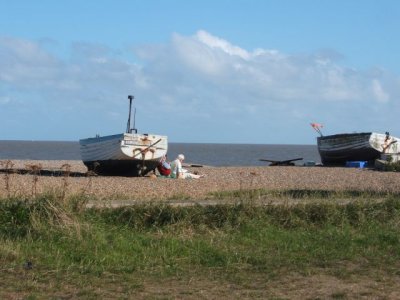 On the shingle in Aldeburgh