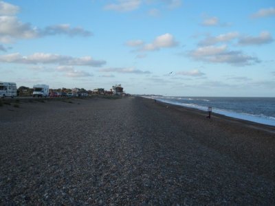 The shingle is the beach made up of little rocks; difficult to walk on but beautiful!
