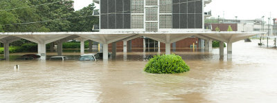 Cars flooded