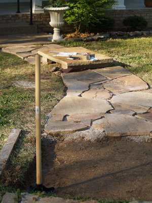House - Flagstone tamping