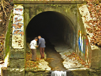 Vine Creek culverts - under the Cynwyd Trail and to the Schuylkill