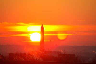 Sunrise with Washington Monument