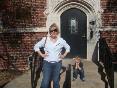 in front of my old dorm