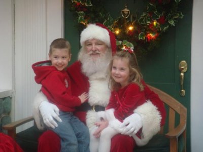 at the mall to see santa!