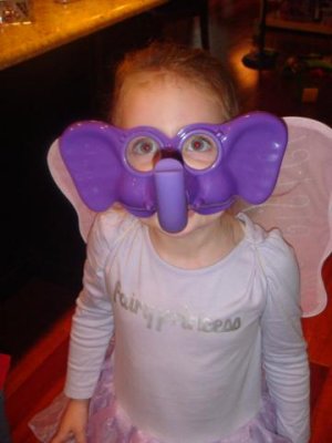 purple fairy princess elephant