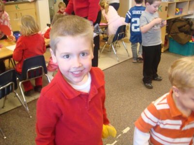 joe at his valentine party