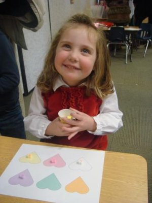 playing a game at her party